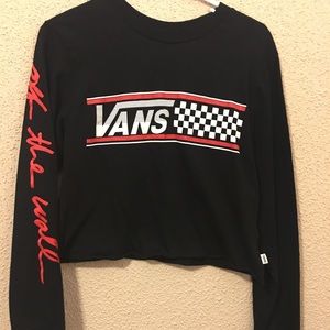 Van’s long sleeved crop tshirt